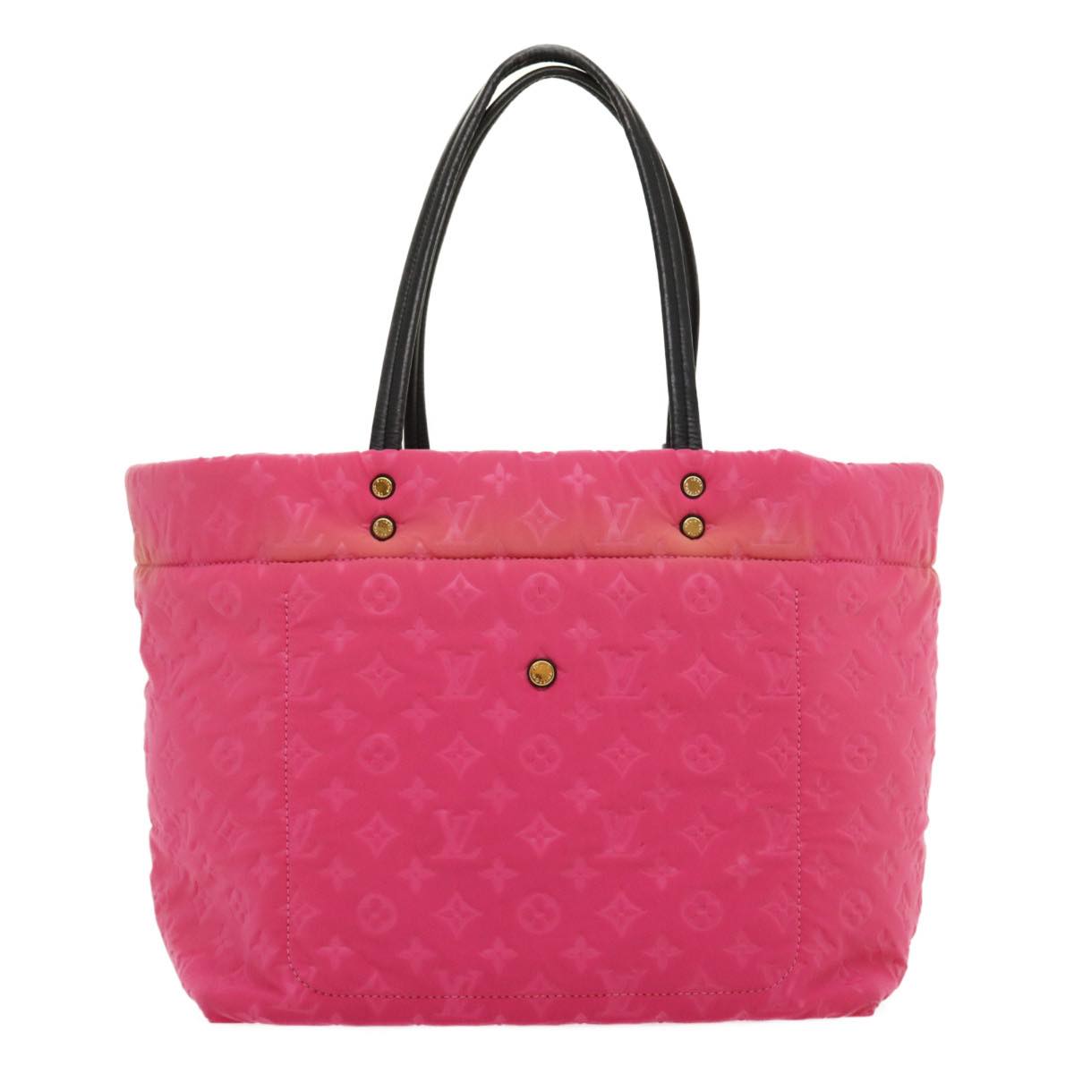 LOUIS VUITTON Monogram Scuba MM Tote Bag microfiber Pink M92802 LV Auth 30044