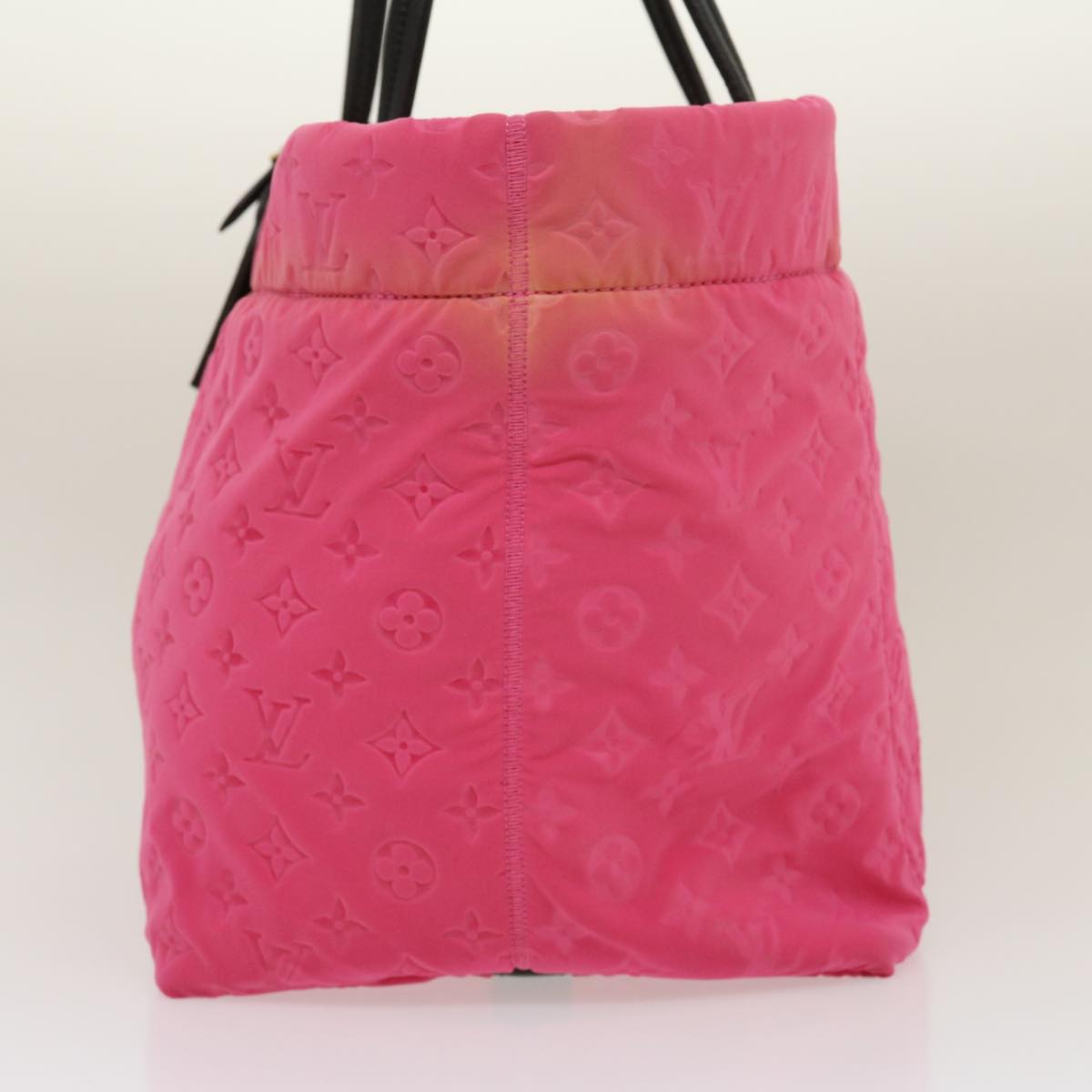 LOUIS VUITTON Monogram Scuba MM Tote Bag microfiber Pink M92802 LV Auth 30044