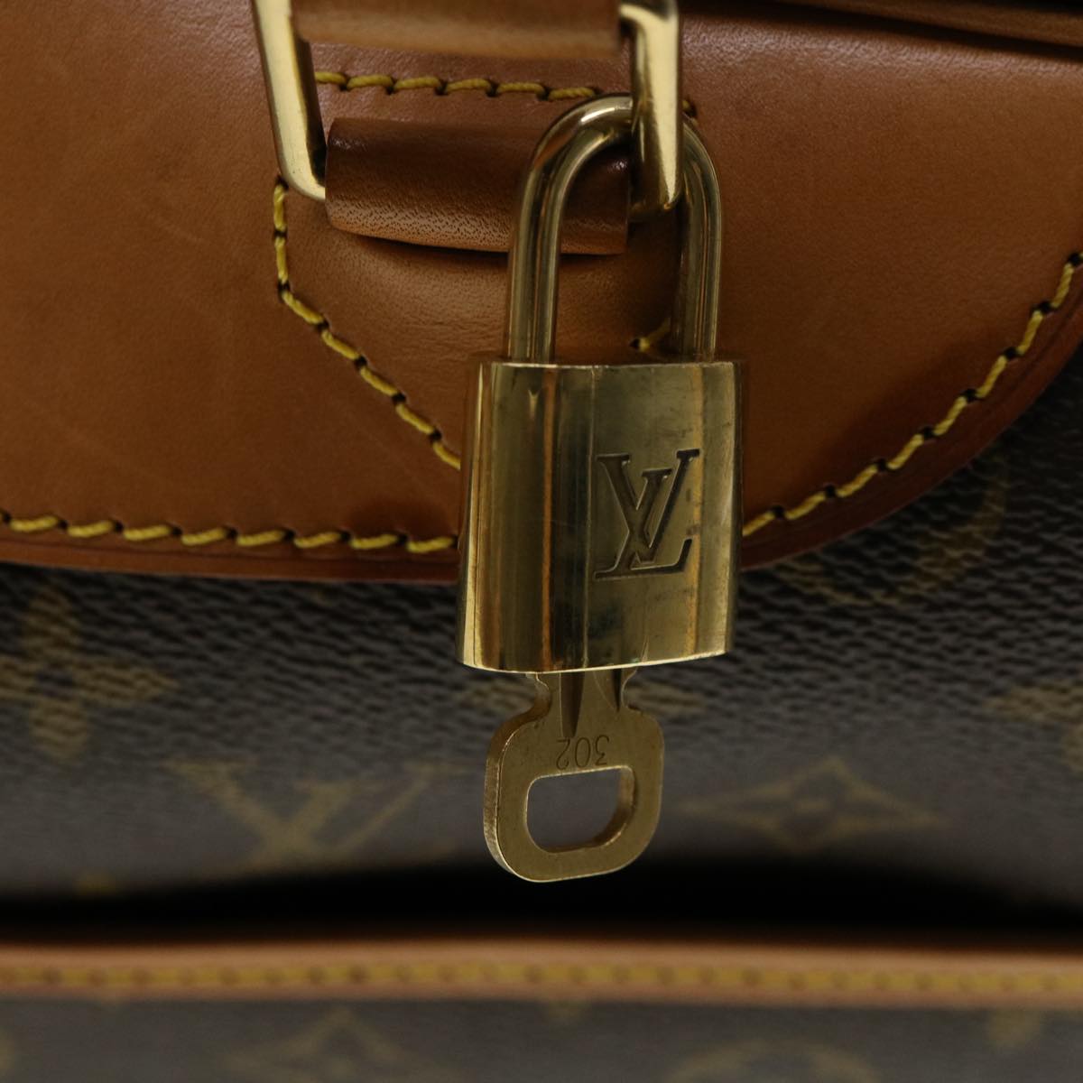 LOUIS VUITTON Monogram Deauville Hand Bag M47270 LV Auth 30058