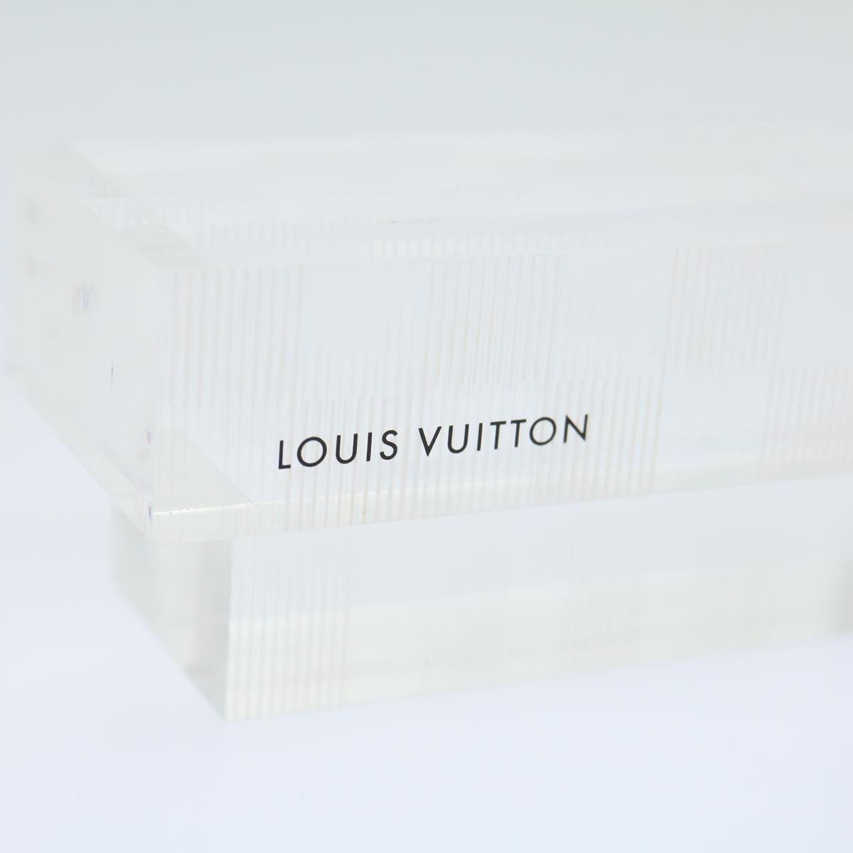 LOUIS VUITTON Hong Kong Landmark Paper weight Clear LV Auth 30063A