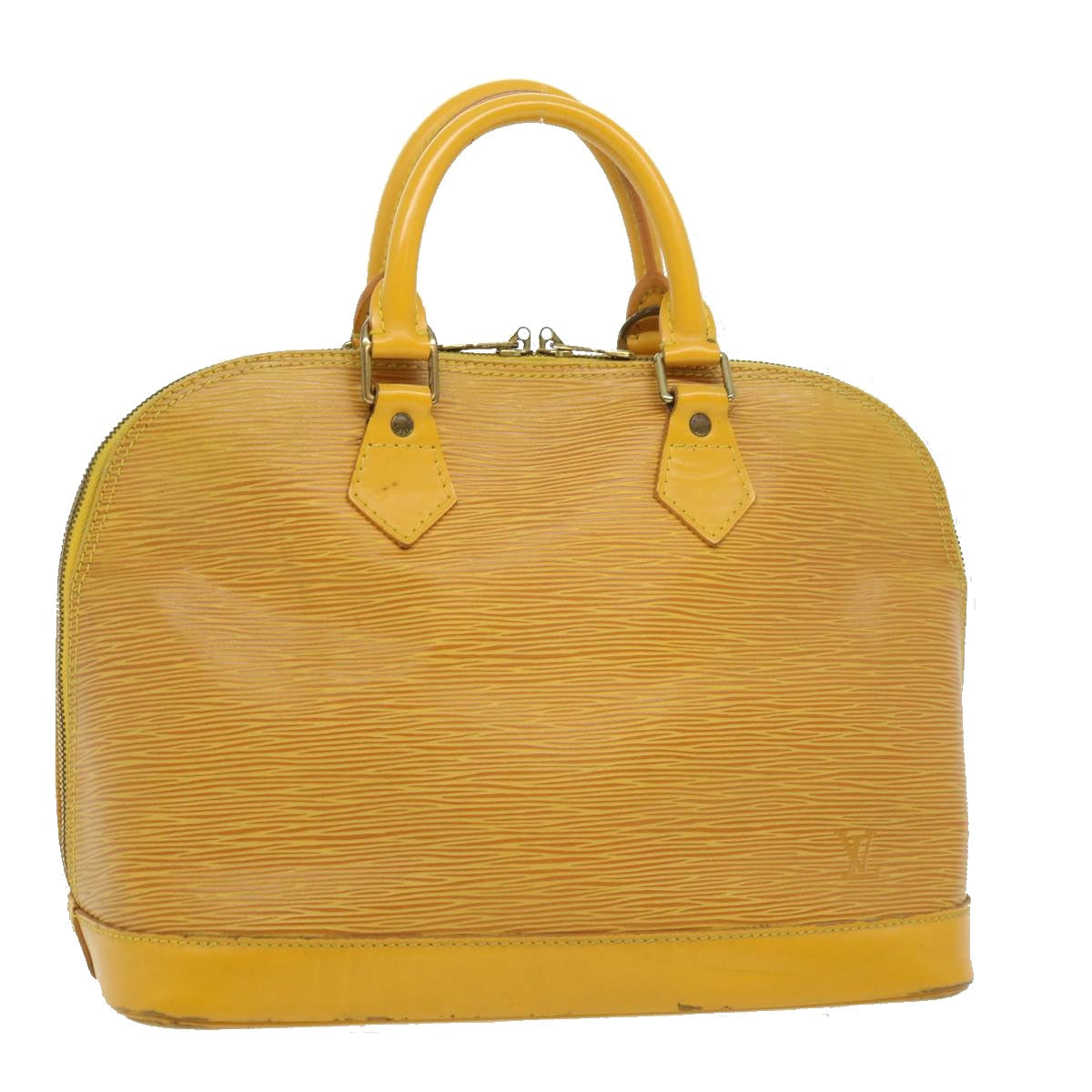 LOUIS VUITTON Epi Alma Hand Bag Yellow M52149 LV Auth 30067