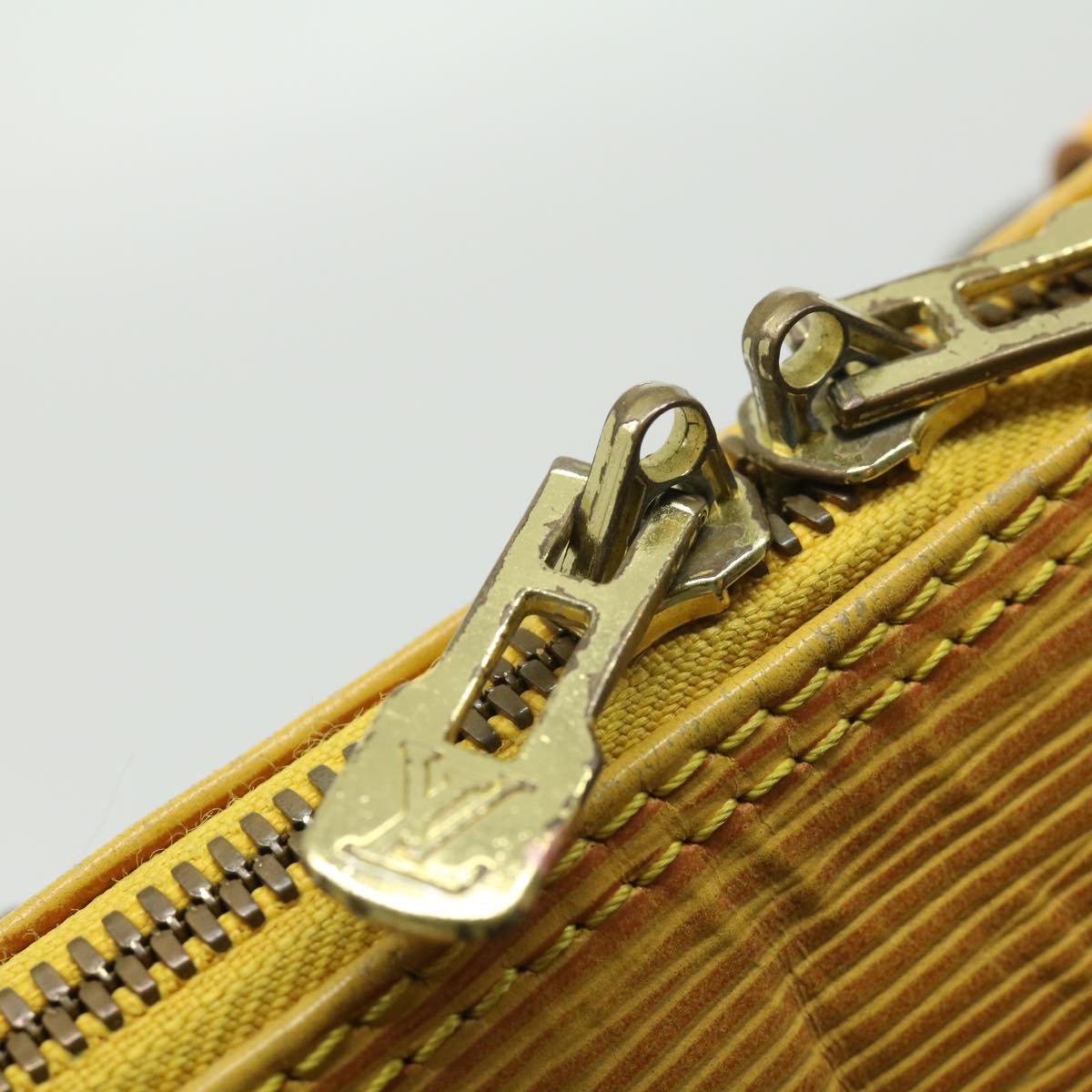 LOUIS VUITTON Epi Alma Hand Bag Yellow M52149 LV Auth 30067