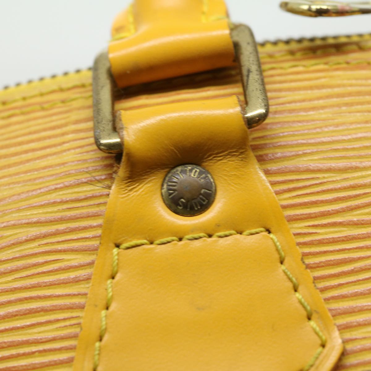 LOUIS VUITTON Epi Alma Hand Bag Yellow M52149 LV Auth 30067