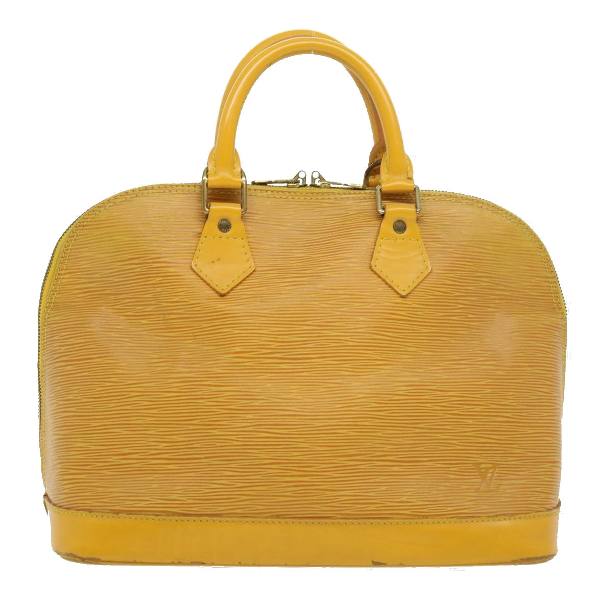 LOUIS VUITTON Epi Alma Hand Bag Yellow M52149 LV Auth 30067