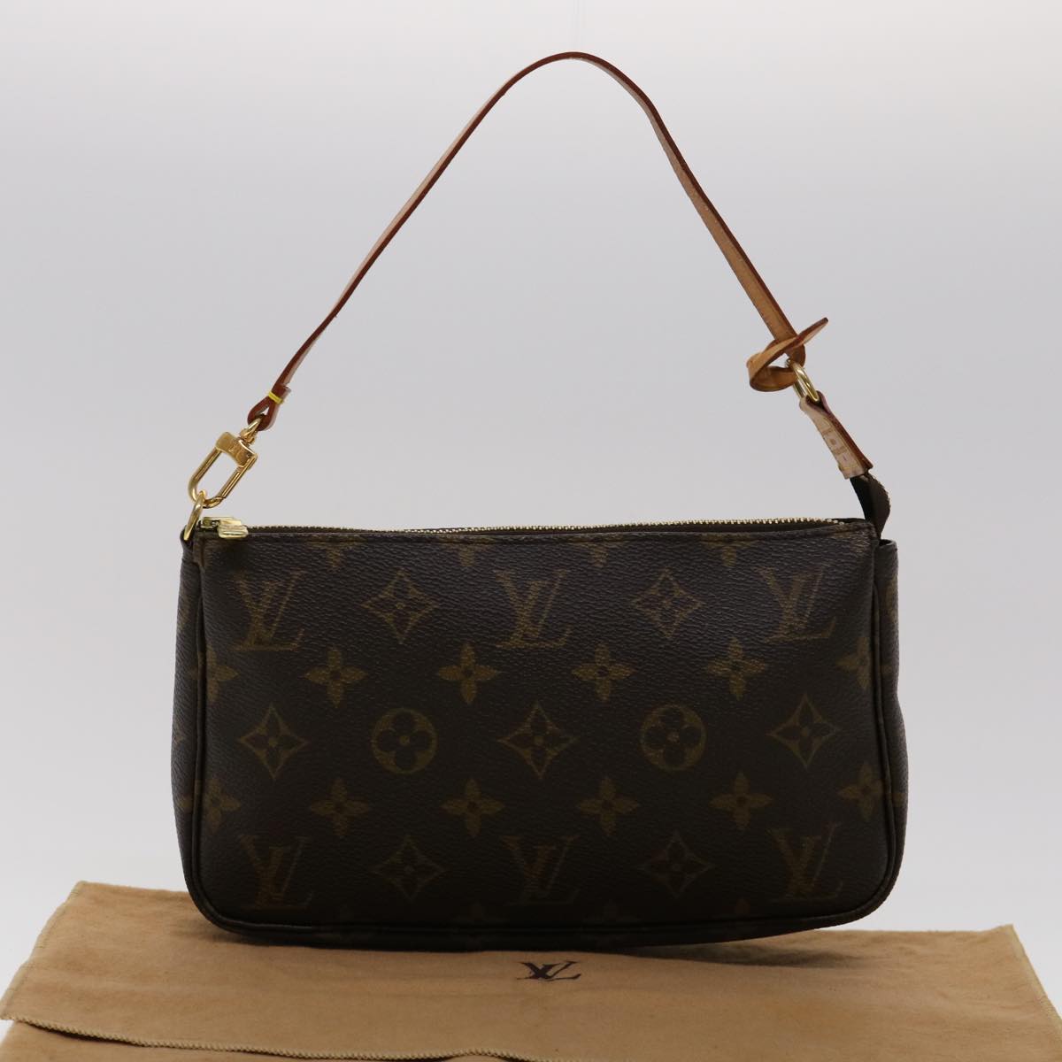 LOUIS VUITTON Monogram Pochette Accessoires Pouch M51980 LV Auth 30079