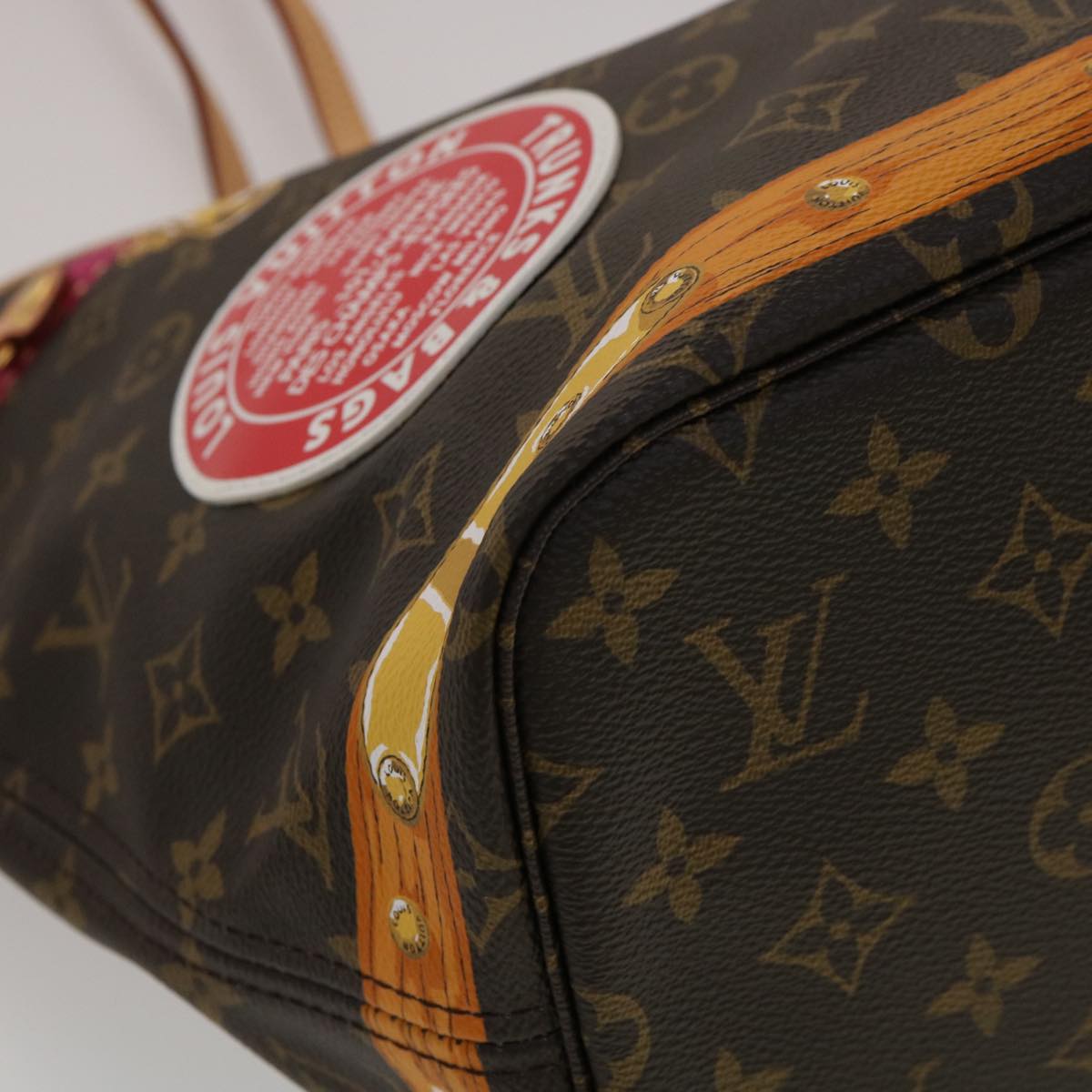 LOUIS VUITTON Monogram Summer Trunk Neverfull MM Tote Bag M41390 Auth 30117A