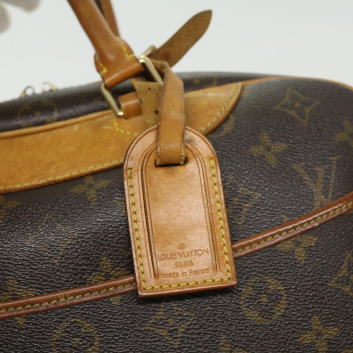 LOUIS VUITTON Monogram Deauville Hand Bag M47270 LV Auth 30132