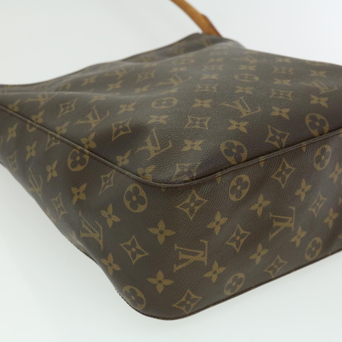 LOUIS VUITTON Monogram Looping GM Shoulder Bag M51145 Auth 30173