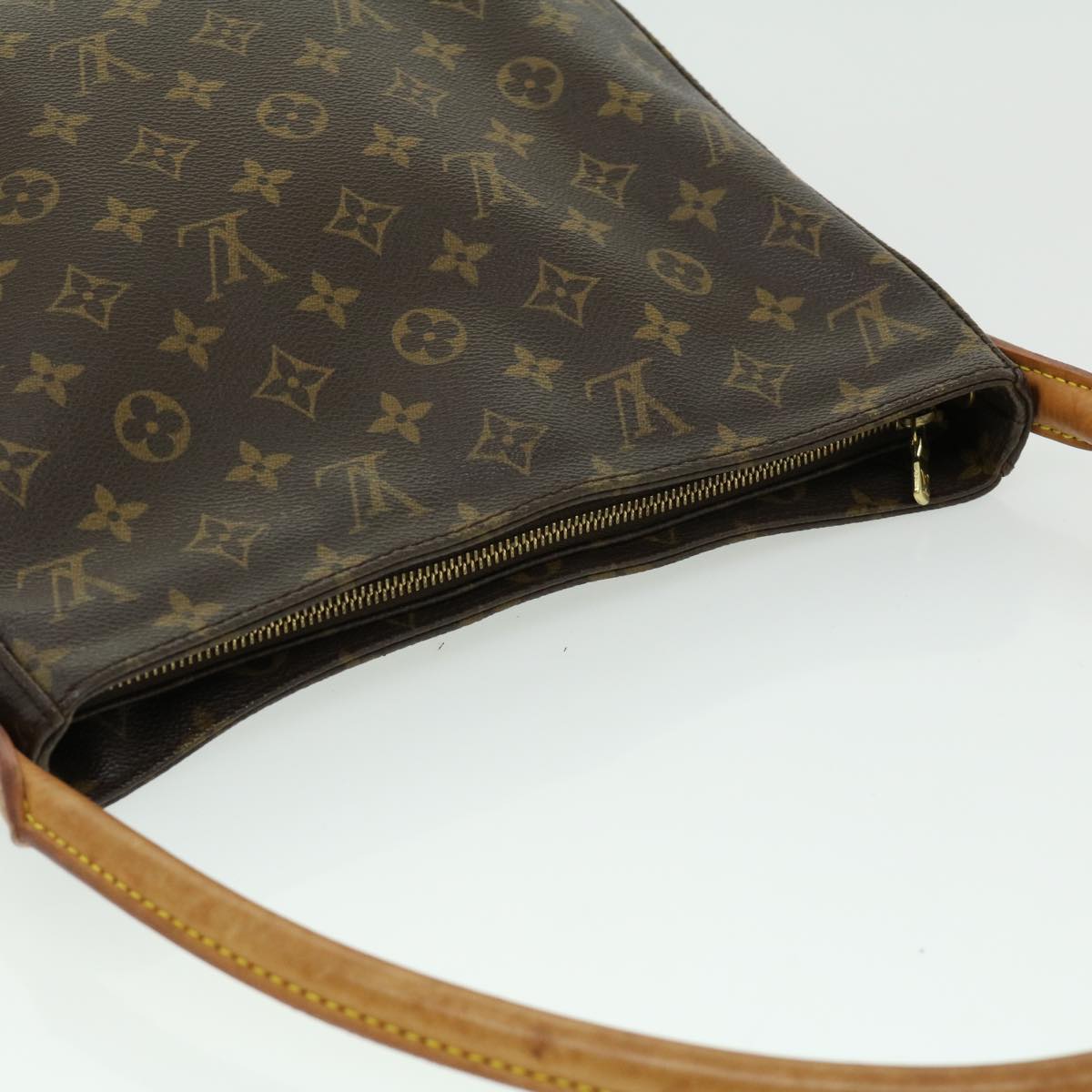 LOUIS VUITTON Monogram Looping GM Shoulder Bag M51145 Auth 30173