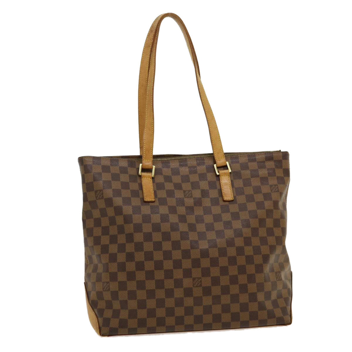 LOUIS VUITTON Damier Ebene Cabas Mezzo Tote Bag LV Auth 30266