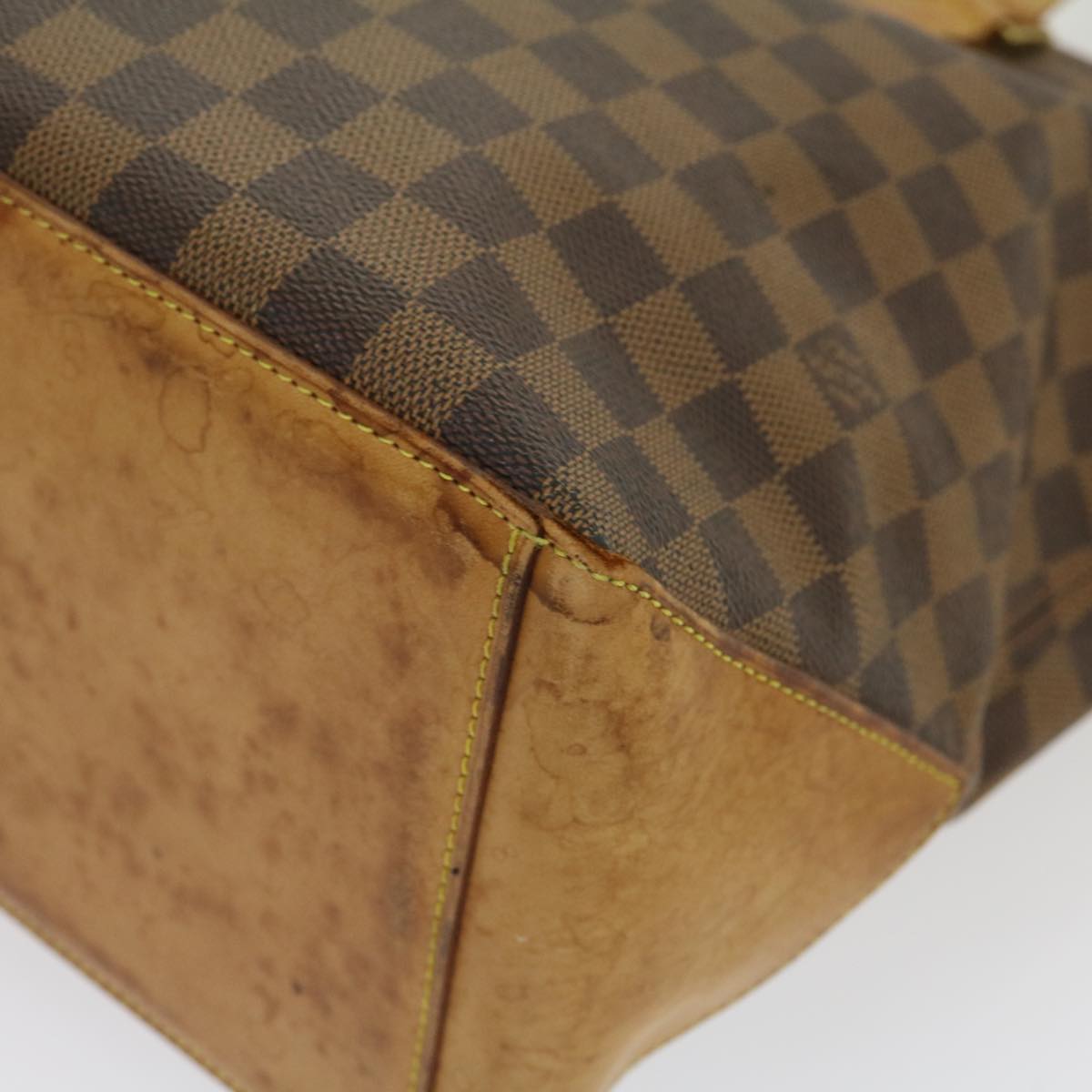 LOUIS VUITTON Damier Ebene Cabas Mezzo Tote Bag LV Auth 30266