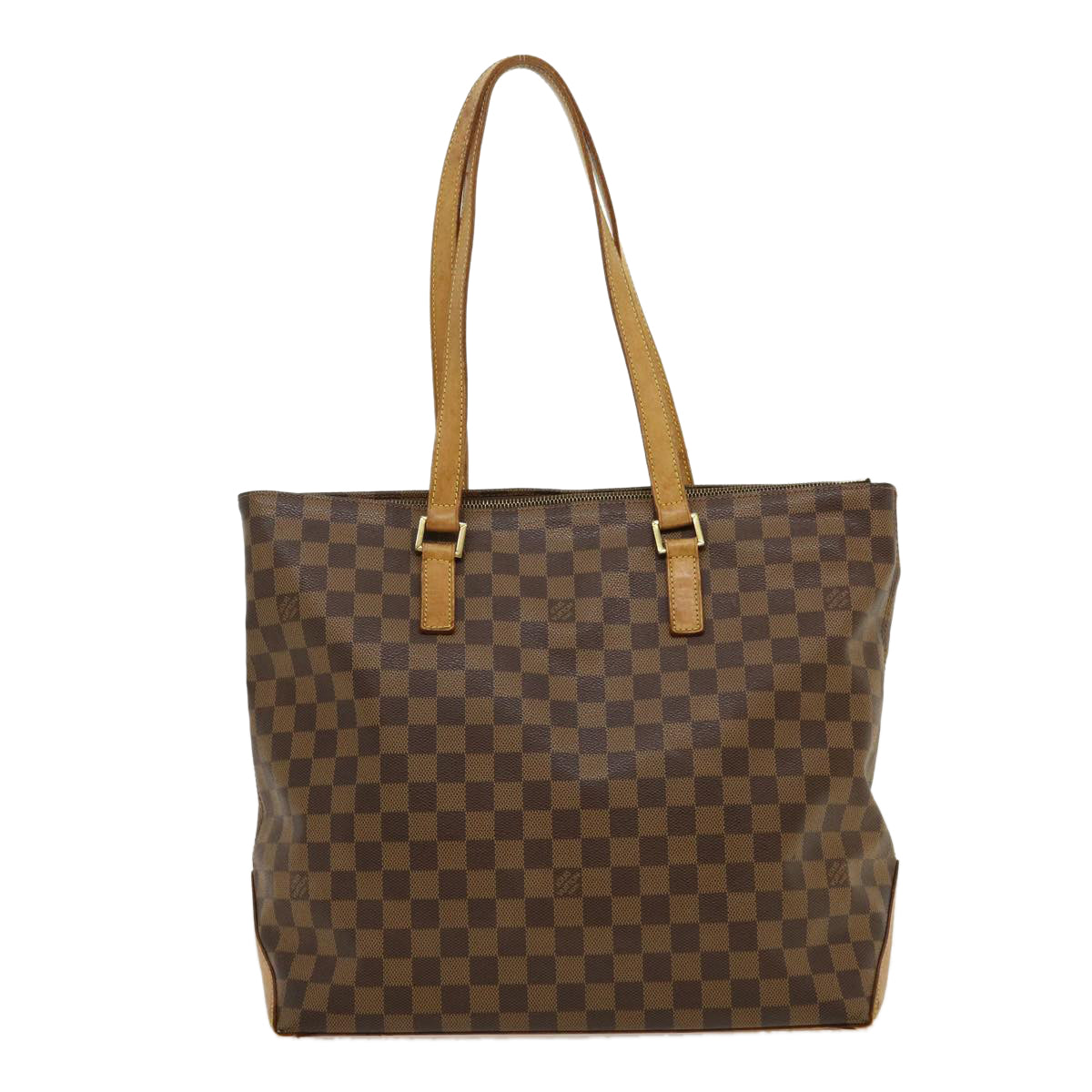 LOUIS VUITTON Damier Ebene Cabas Mezzo Tote Bag LV Auth 30266