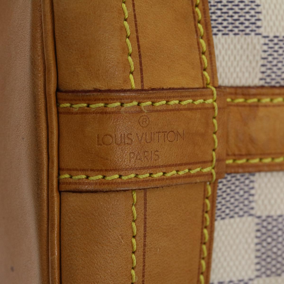 LOUIS VUITTON Damier Azur Noe Shoulder Bag N42222 LV Auth 30275A