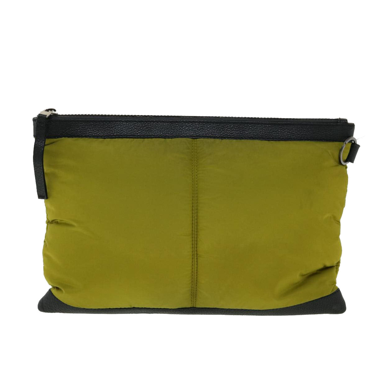 BALENCIAGA Clutch Bag Nylon Khaki Auth 30281 - 0