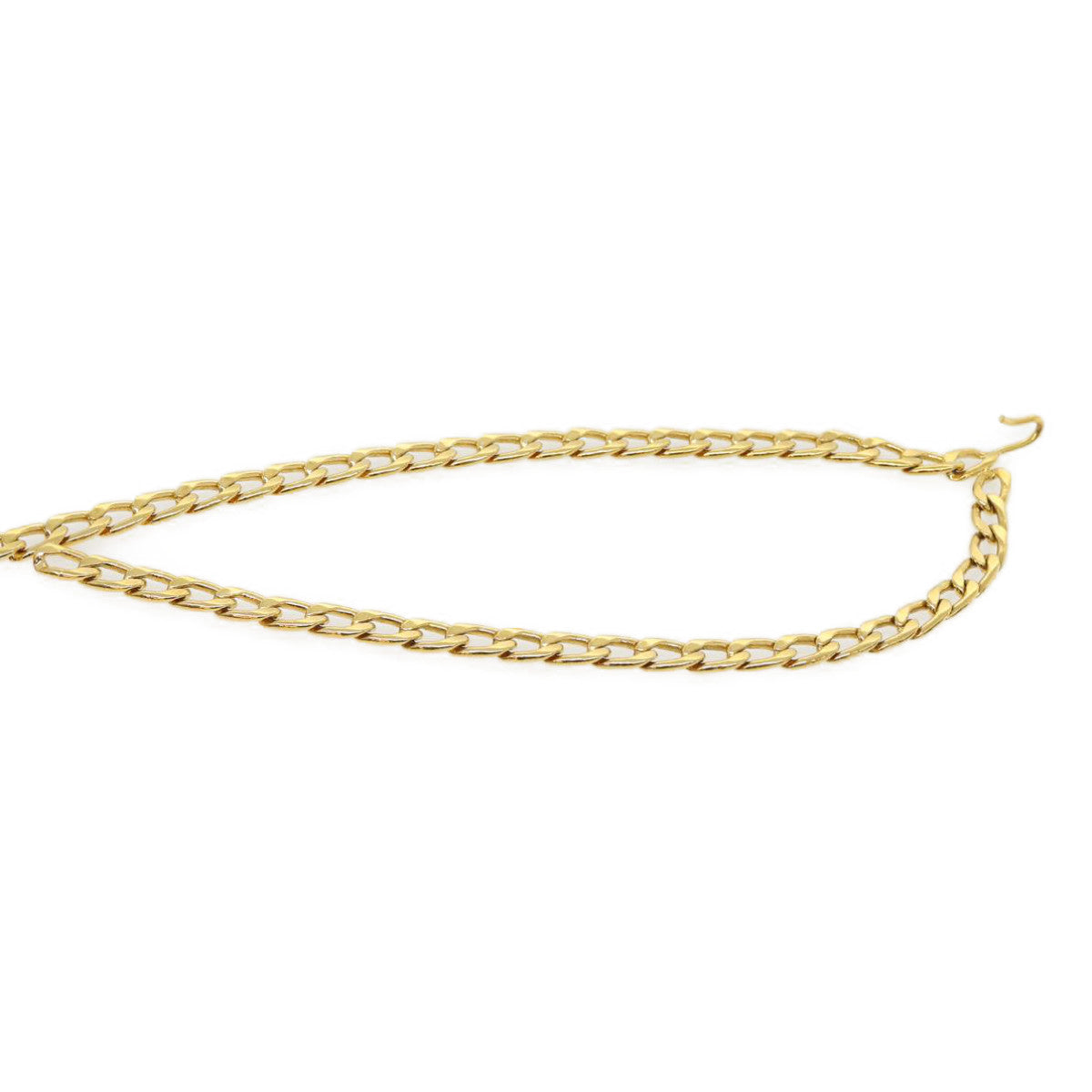 CHANEL Chain Belt metal Gold CC Auth 30372A