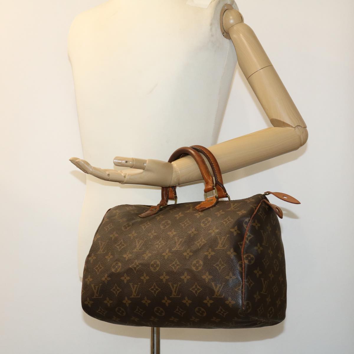 LOUIS VUITTON Monogram Speedy 30 Hand Bag M41526 LV Auth 30409