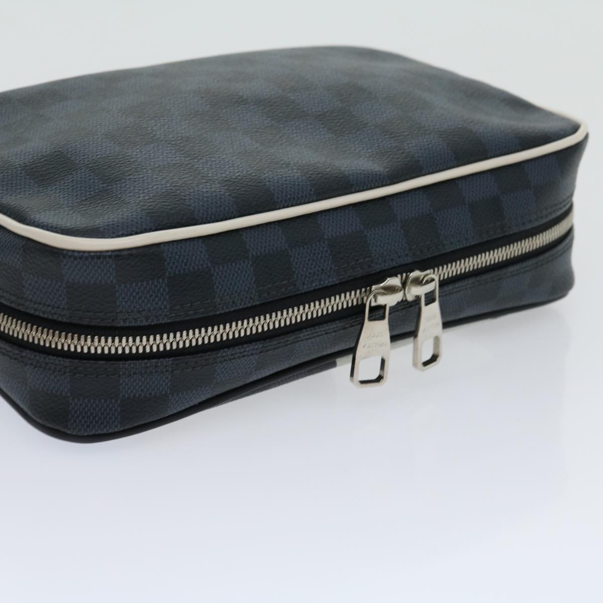 LOUIS VUITTON Damier Cobalt Trousse Toilette Clutch Bag N41608 LV Auth 30416A