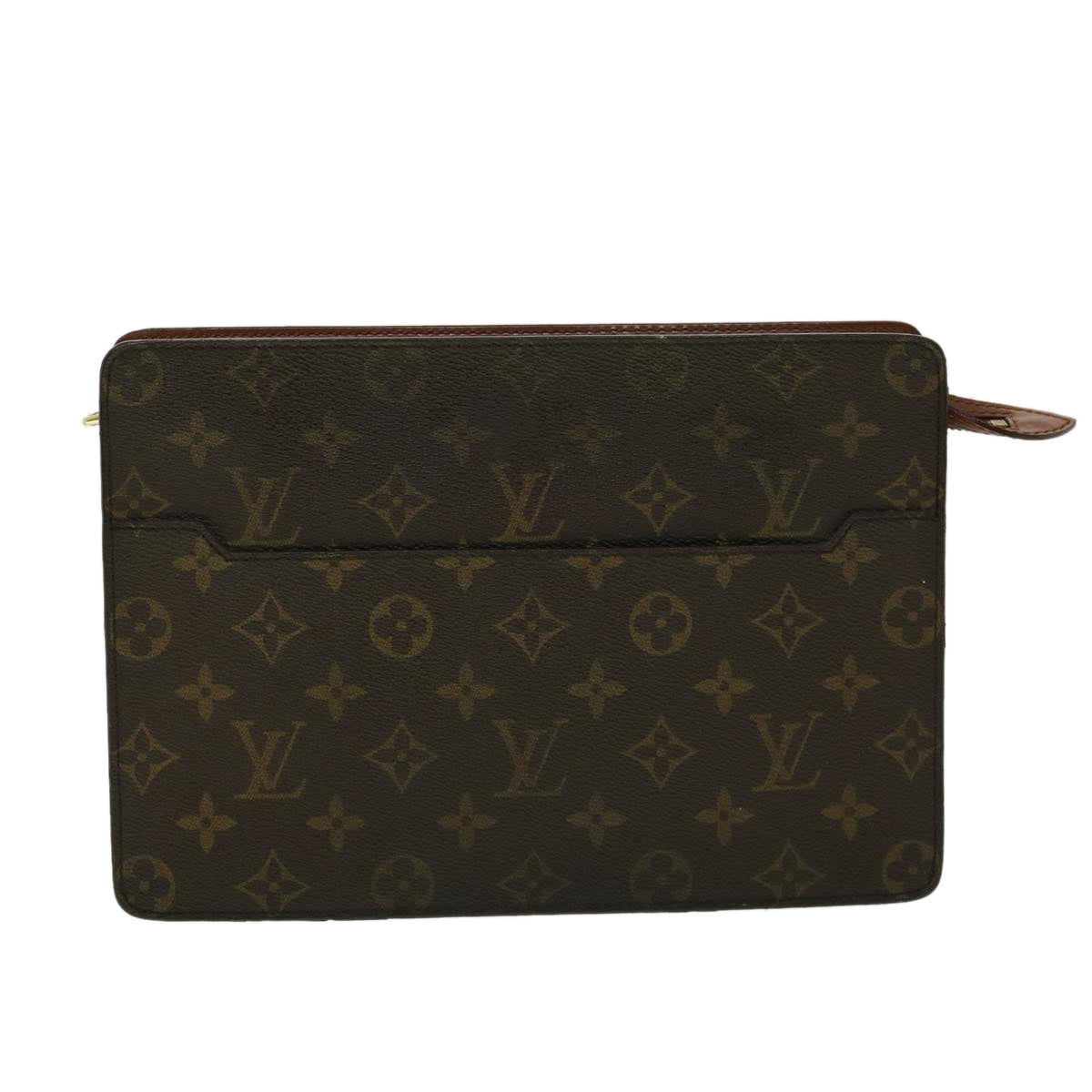 LOUIS VUITTON Monogram Pochette Homme Clutch Bag M51795 LV Auth 30430