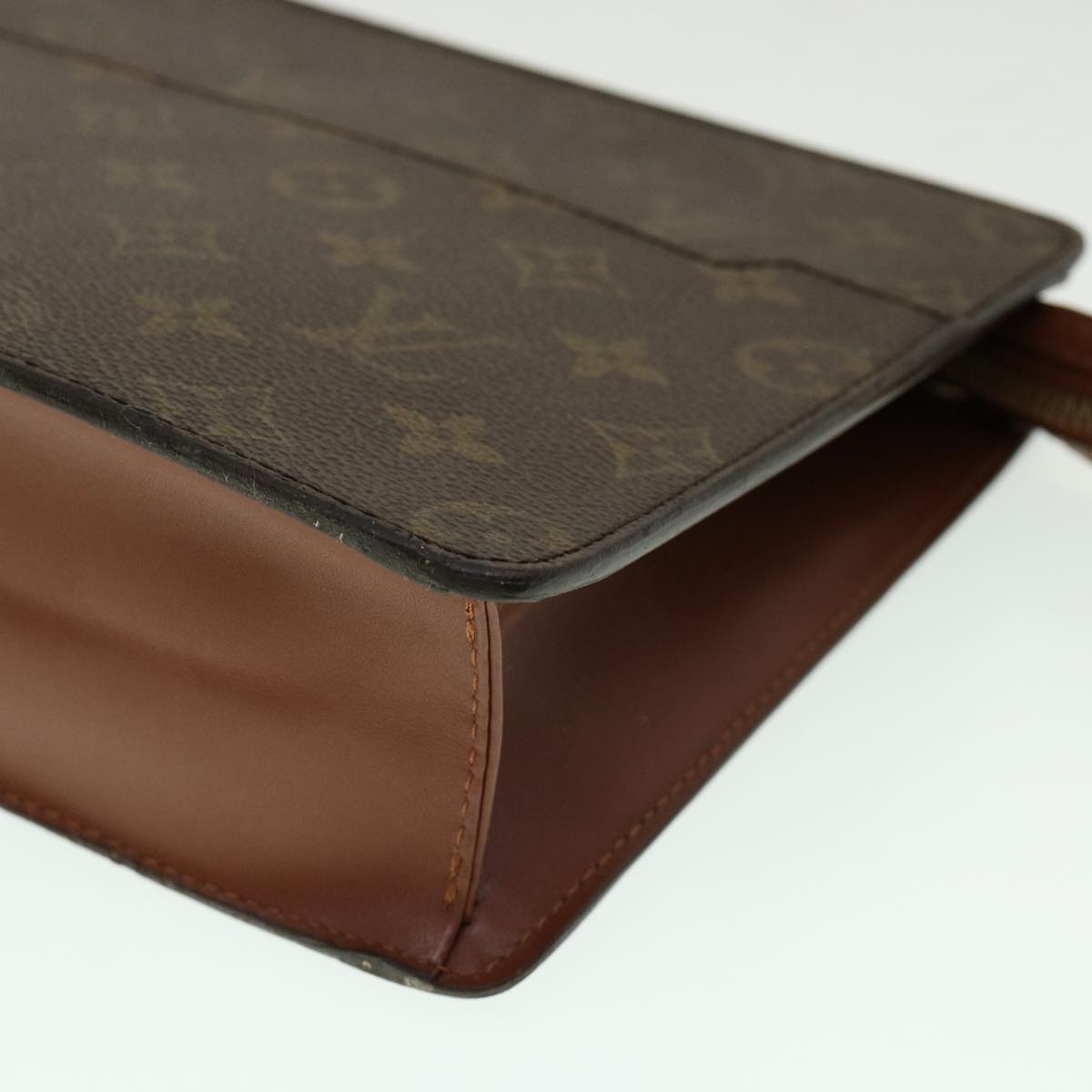 LOUIS VUITTON Monogram Pochette Homme Clutch Bag M51795 LV Auth 30430