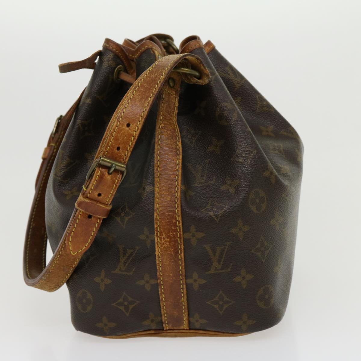 LOUIS VUITTON Monogram Petit Noe Shoulder Bag M42226 LV Auth 30433