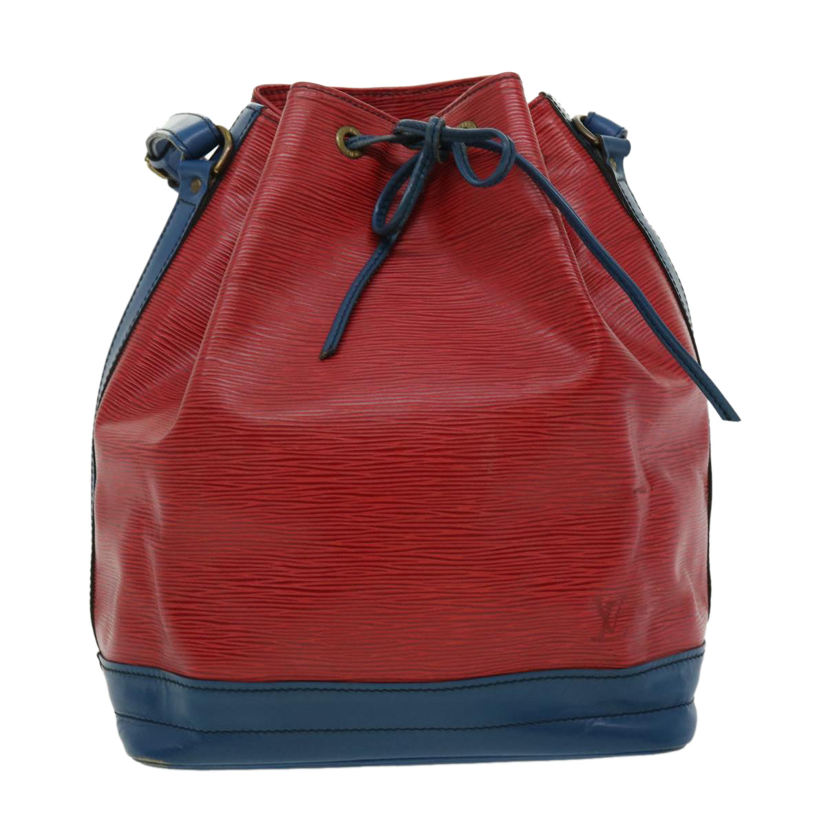 LOUIS VUITTON Epi Noe Shoulder Bag Red Blue M44084 LV Auth 30435