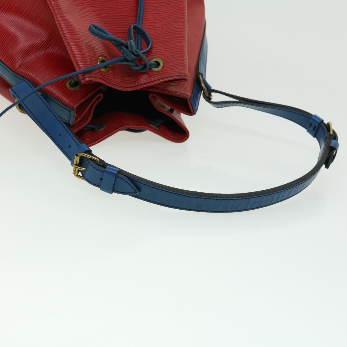 LOUIS VUITTON Epi Noe Shoulder Bag Red Blue M44084 LV Auth 30435