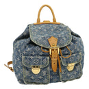 LOUIS VUITTON Monogram Denim Sac A DosGM Backpack Blue M95056 LV Auth 30454A-1