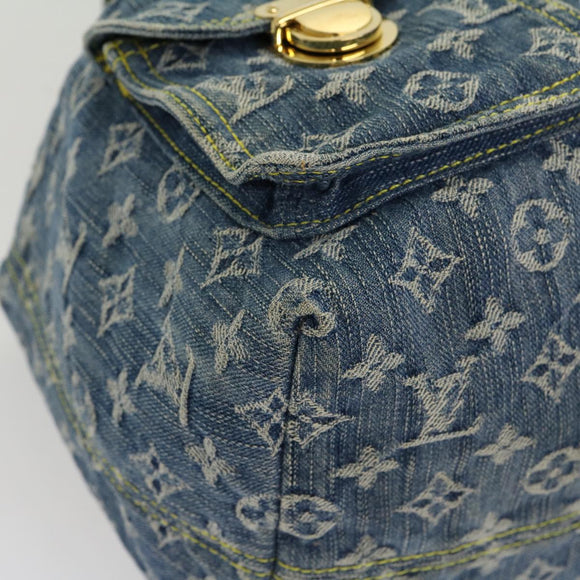 LOUIS VUITTON Monogram Denim Sac A DosGM Backpack Blue M95056 LV Auth 30454A
