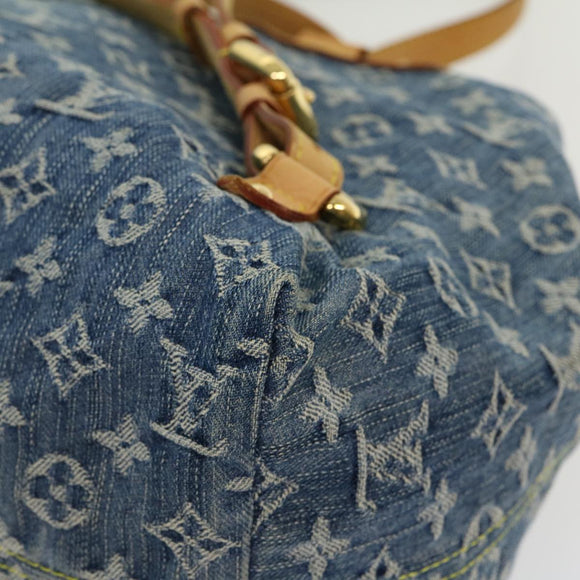 LOUIS VUITTON Monogram Denim Sac A DosGM Backpack Blue M95056 LV Auth 30454A