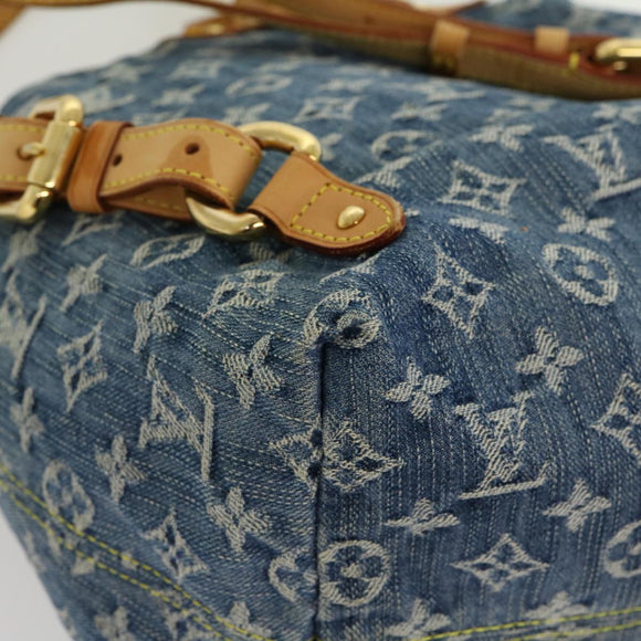 LOUIS VUITTON Monogram Denim Sac A DosGM Backpack Blue M95056 LV Auth 30454A