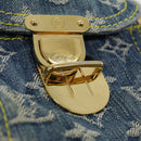 LOUIS VUITTON Monogram Denim Sac A DosGM Backpack Blue M95056 LV Auth 30454A-19