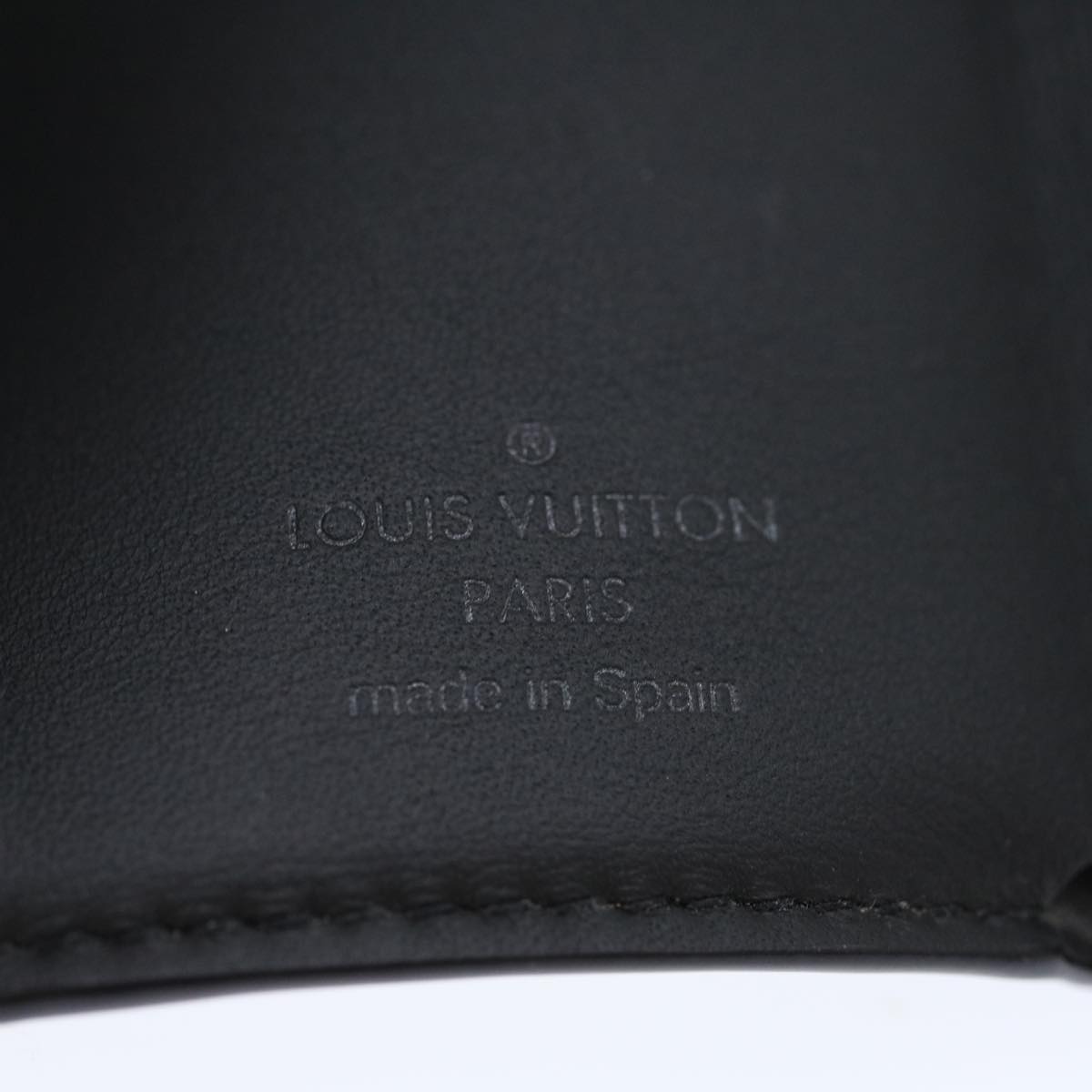 LOUISVUITTON Monogram Eclipse Reverse DiscoveryCompact Wallet M45417 Auth 30461A