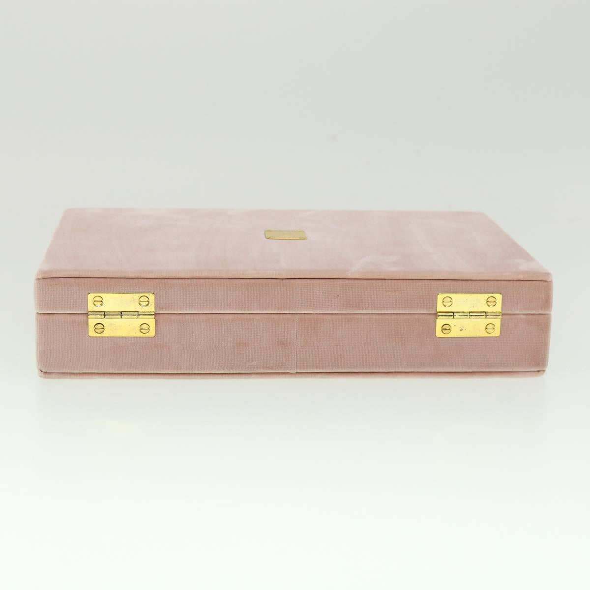 MCM Jewelry Box Velor Pink Auth 30467