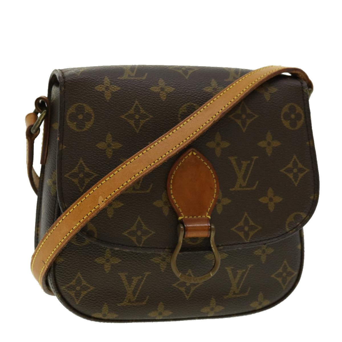 LOUIS VUITTON Monogram Saint Cloud MM Shoulder Bag M51243 LV Auth 30481