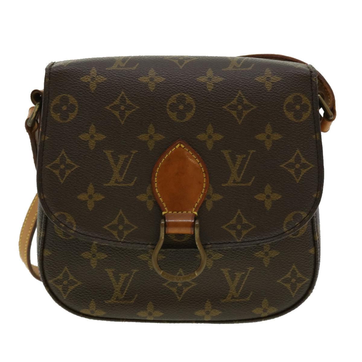 LOUIS VUITTON Monogram Saint Cloud MM Shoulder Bag M51243 LV Auth 30481