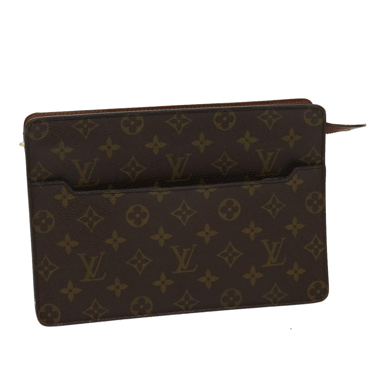 LOUIS VUITTON Monogram Pochette Homme Clutch Bag M51795 LV Auth 30499