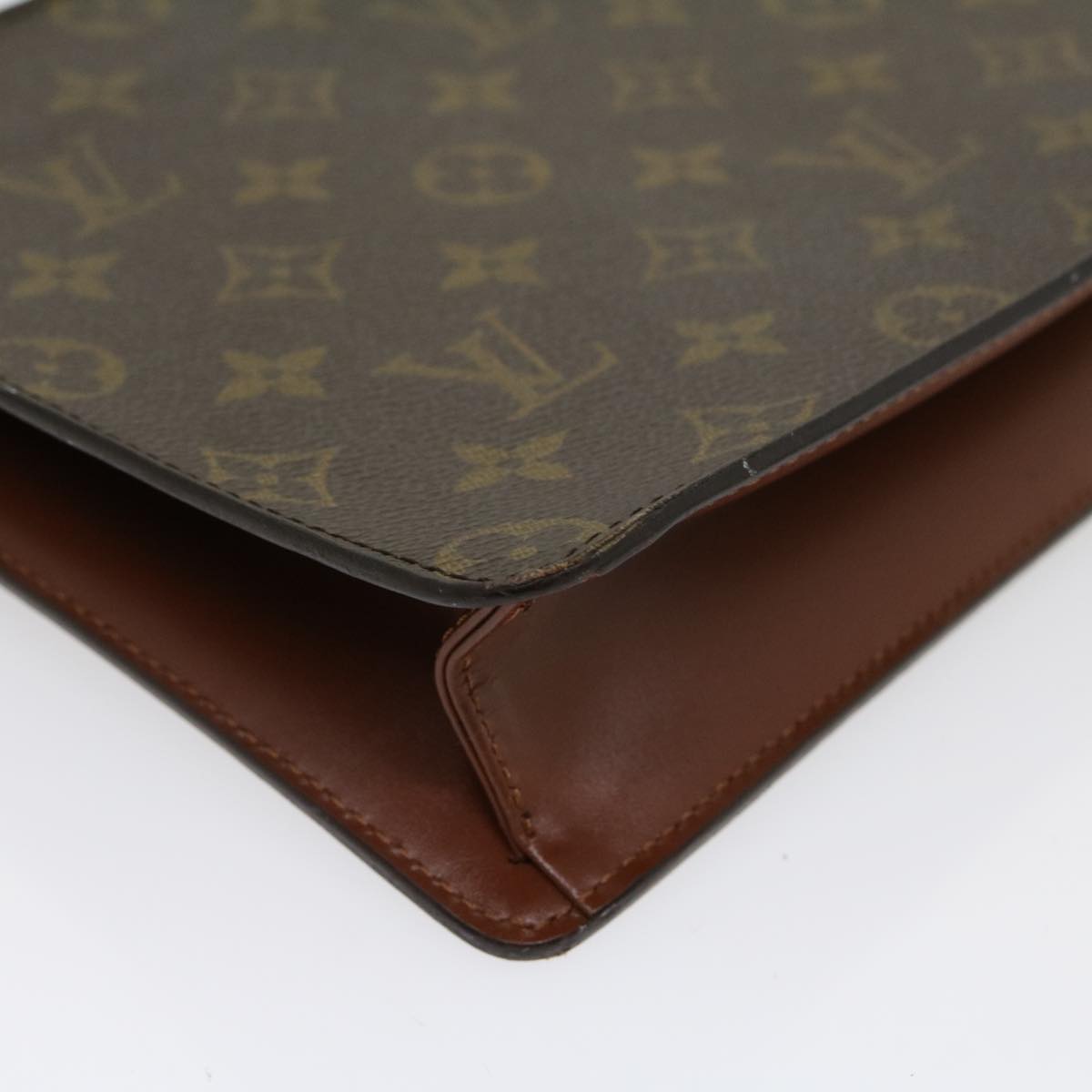 LOUIS VUITTON Monogram Pochette Homme Clutch Bag M51795 LV Auth 30499