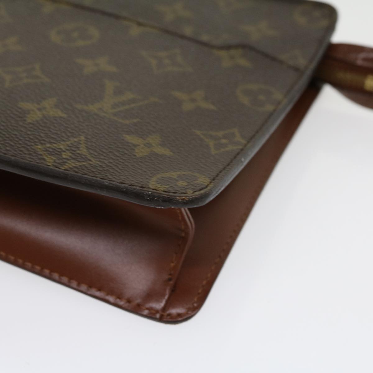 LOUIS VUITTON Monogram Pochette Homme Clutch Bag M51795 LV Auth 30499