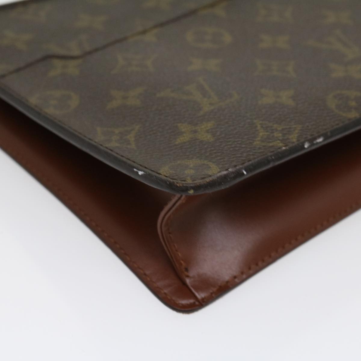 LOUIS VUITTON Monogram Pochette Homme Clutch Bag M51795 LV Auth 30499