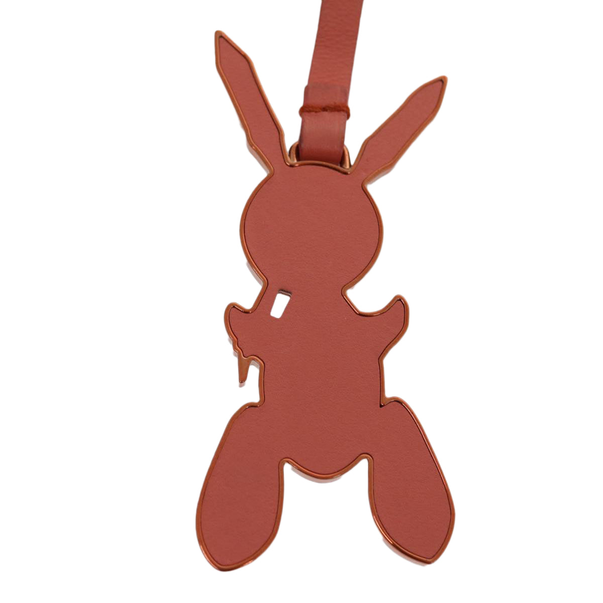 LOUIS VUITTON Jeff Coons Rabbit Charm Pink M62733 LV Auth 30505A