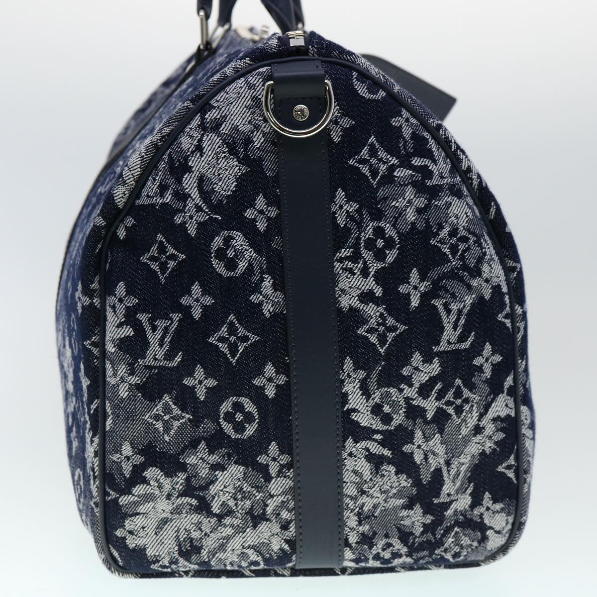 LOUIS VUITTON Monogram tapestry Keepall Bandouliere 50 Boston M57285 Auth 30517A