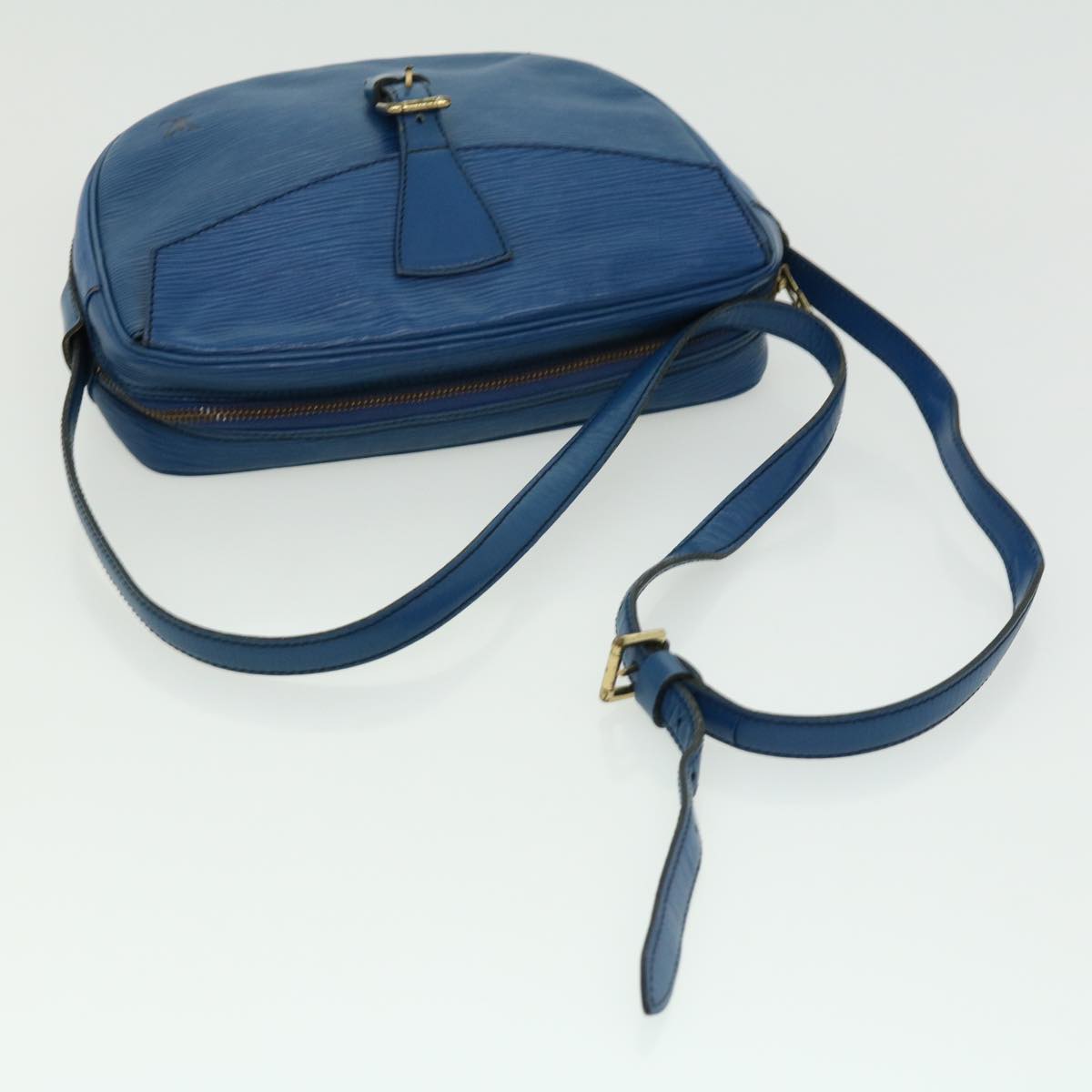 LOUIS VUITTON Epi June Feuille Shoulder Bag Blue M52155 LV Auth 30559