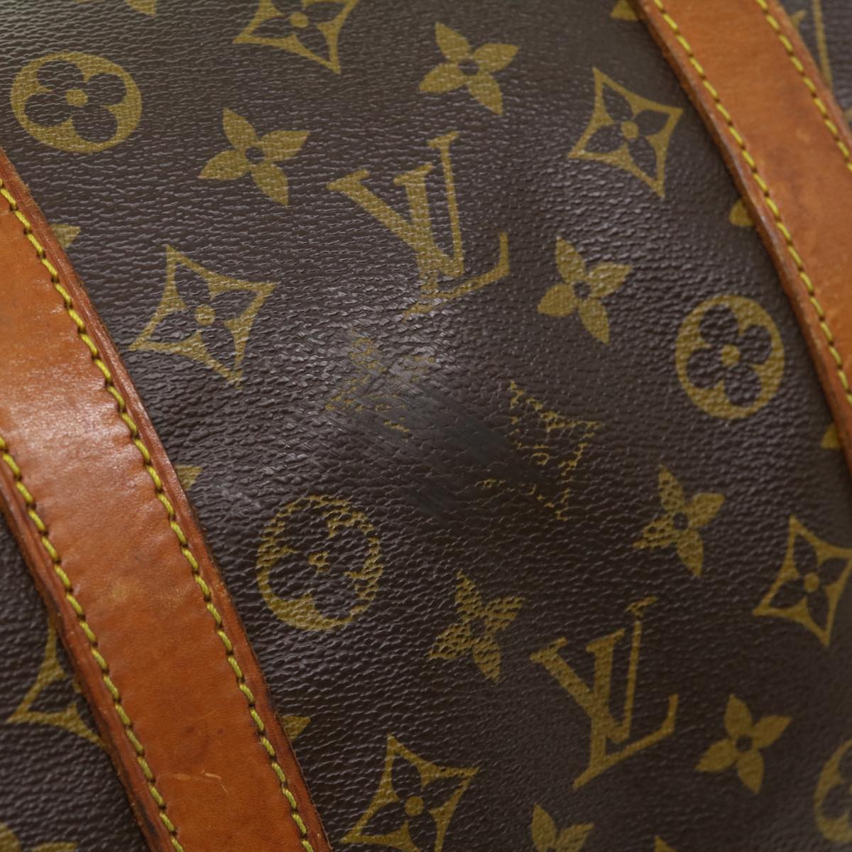 LOUIS VUITTON Monogram Keepall Bandouliere 55 Boston Bag M41414 LV Auth 30582