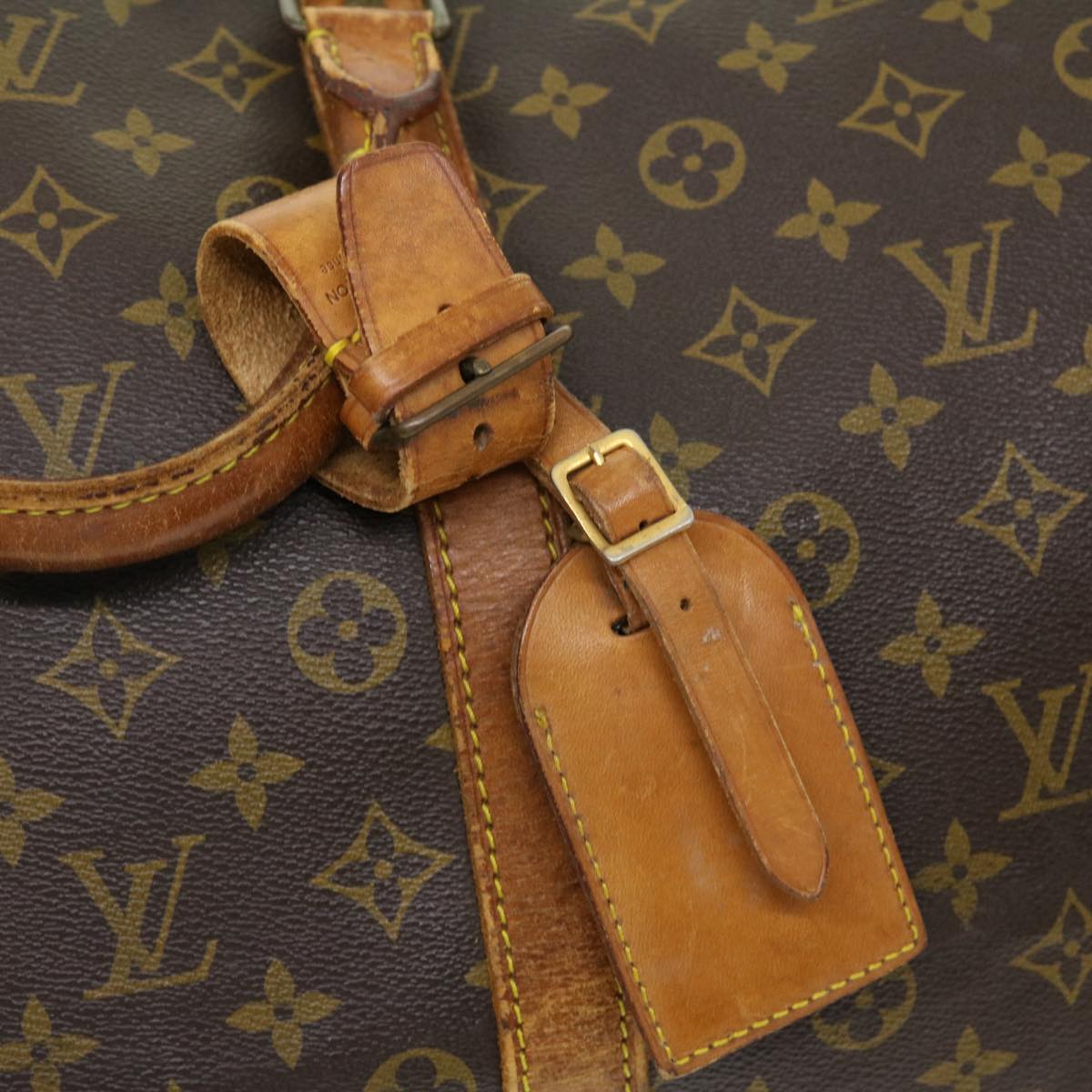 LOUIS VUITTON Monogram Keepall Bandouliere 55 Boston Bag M41414 LV Auth 30582