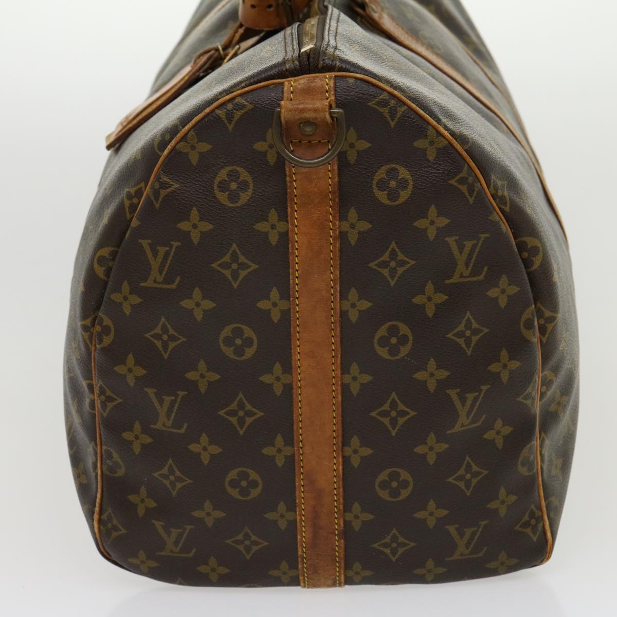 LOUIS VUITTON Monogram Keepall Bandouliere 55 Boston Bag M41414 LV Auth 30582