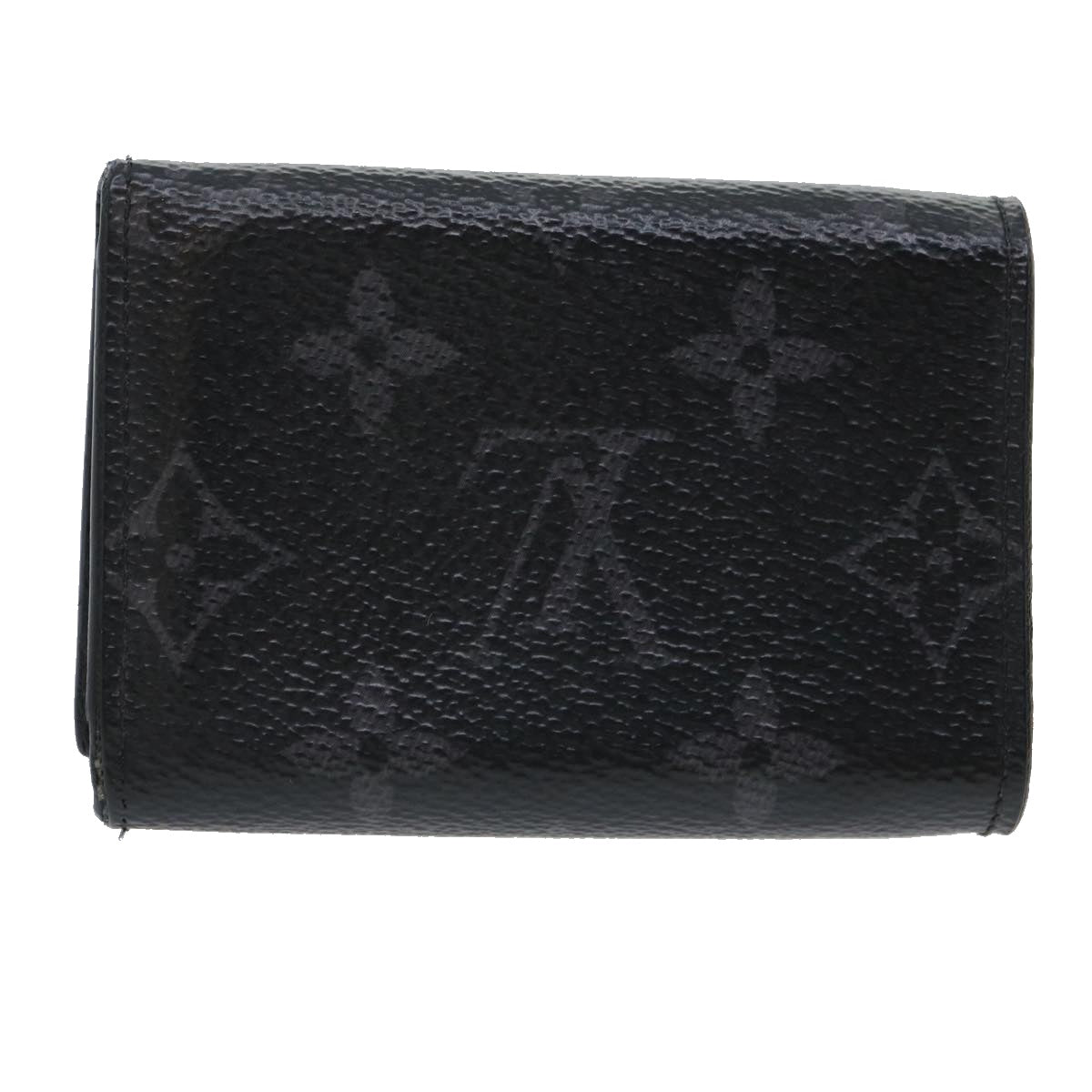 LOUISVUITTON Monogram Eclipse Reverse DiscoveryCompact Wallet M45417 Auth 30594