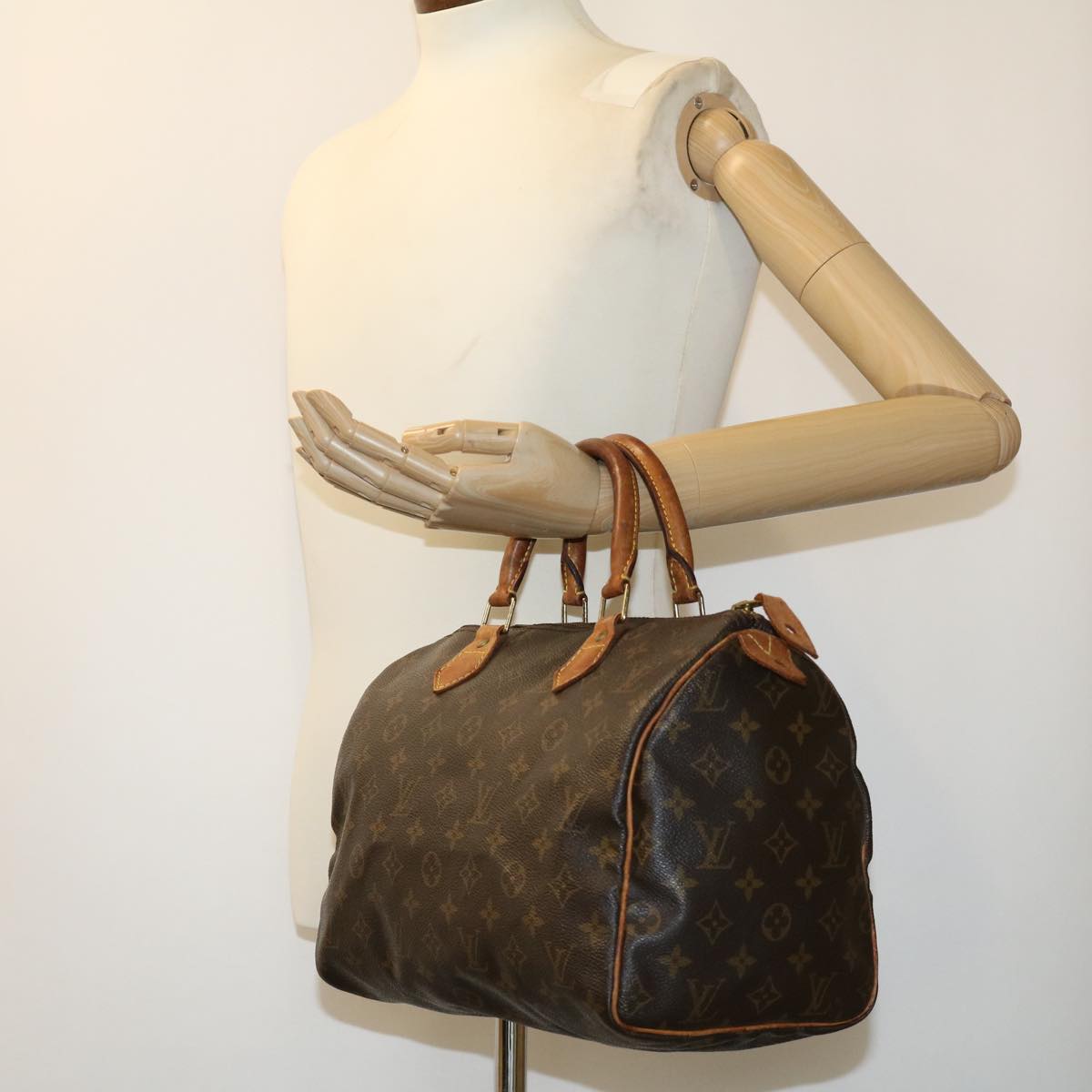 LOUIS VUITTON Monogram Speedy 30 Hand Bag M41526 LV Auth 30625