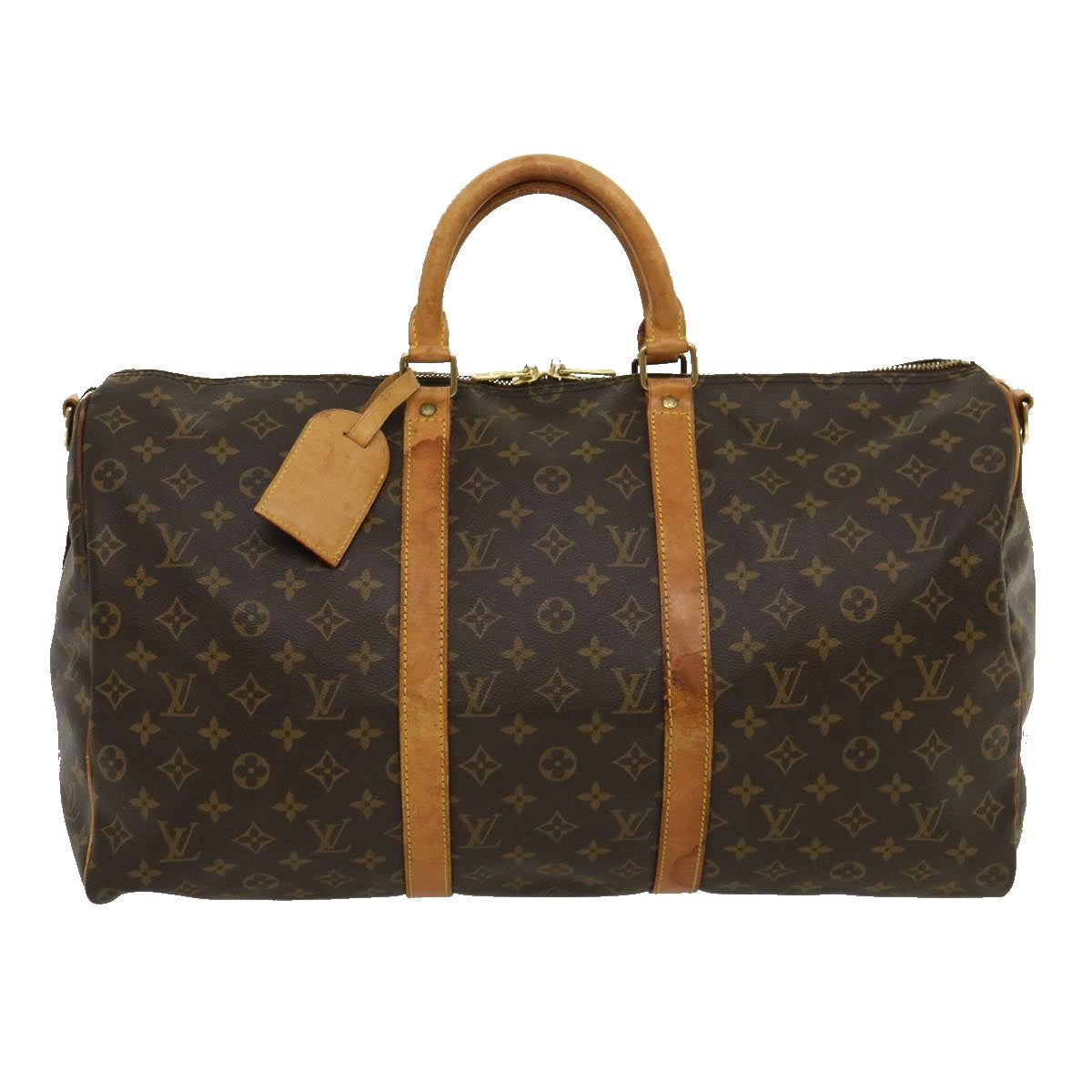 LOUIS VUITTON Monogram Keepall Bandouliere 50 Boston Bag M41416 LV Auth 30630