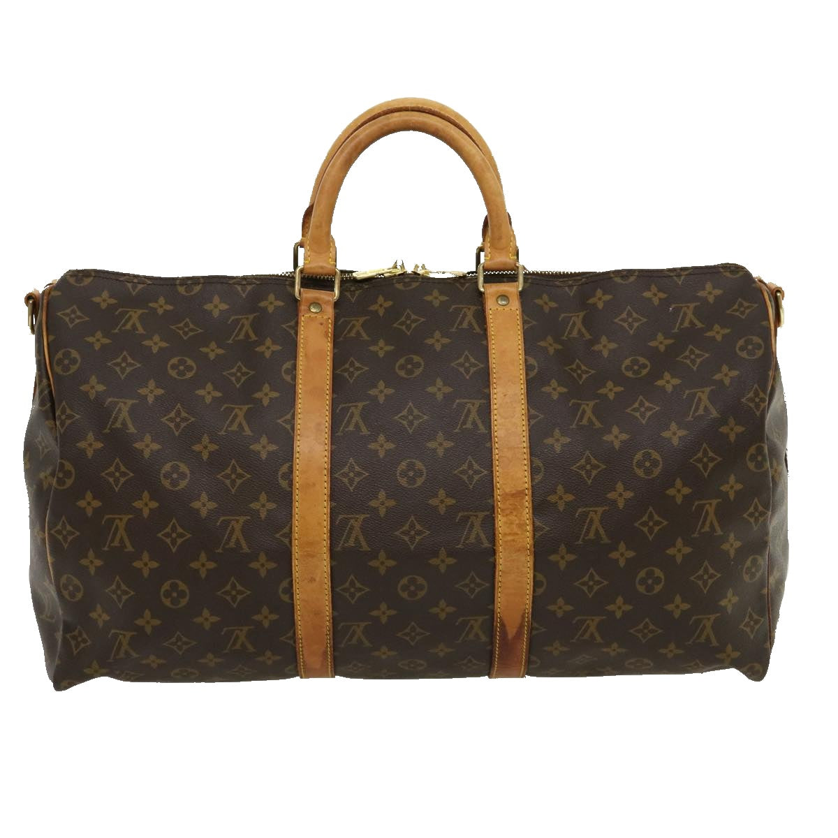 LOUIS VUITTON Monogram Keepall Bandouliere 50 Boston Bag M41416 LV Auth 30630