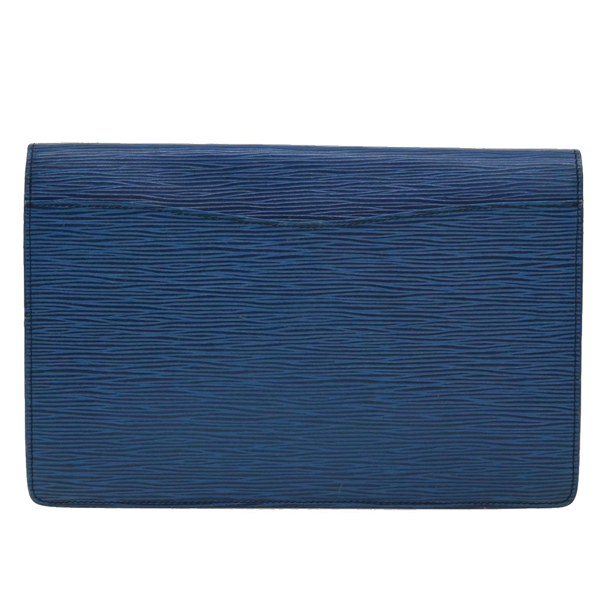 LOUIS VUITTON Epi Montaigne 27 Clutch Bag Blue M52655 LV Auth 30664 - 0